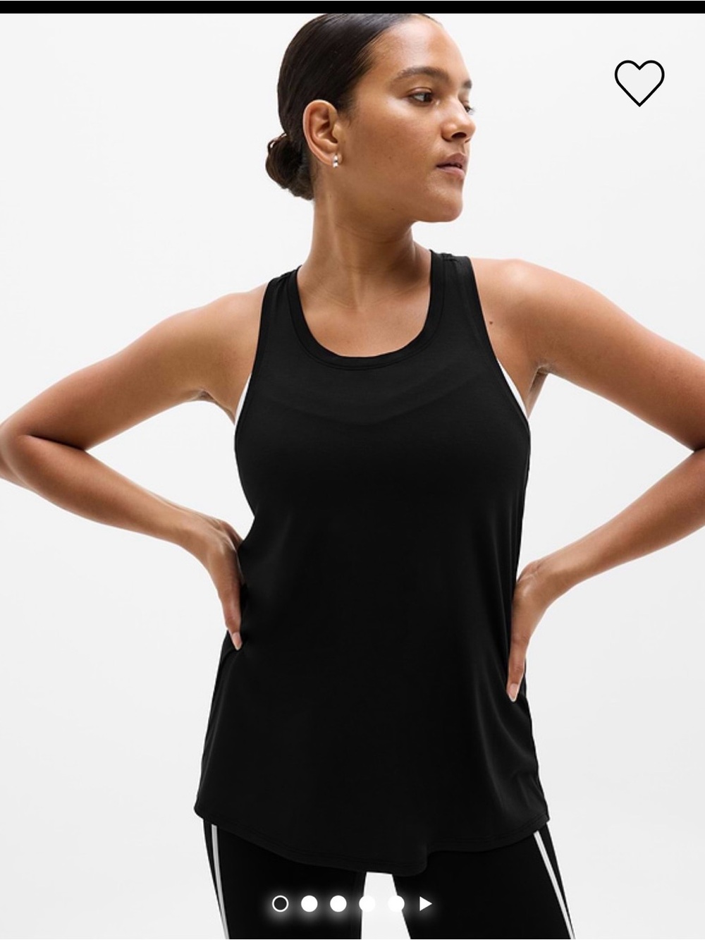 Move with ease tank with slit in back.